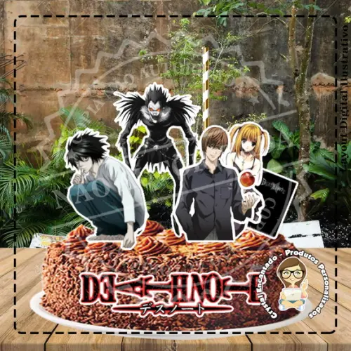 Topo de Bolo Death Note - Ref 2884 Arquivo Digital