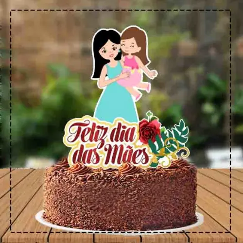 Topo de Bolo Dia das Mães - 3636 Arquivo Digital