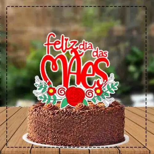Topo de Bolo Dia das Mães - 3638 Arquivo Digital