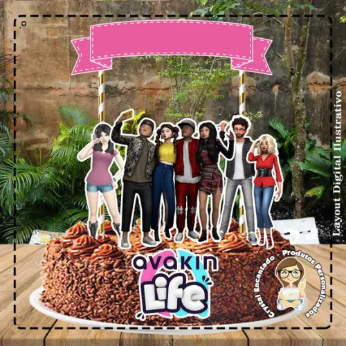 TOPO DE BOLO DIGITAL AVAKON LIFE - REF