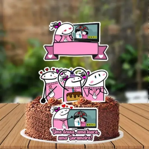 Topo de Bolo Dorama Flork - Ref 5935 Arquivo Digital