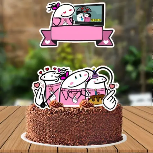 Topo de Bolo Dorama Flork - Ref 5934 Arquivo Digital