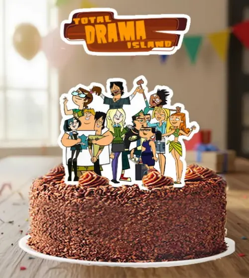 Topo de Bolo Drama Total - 6749 Arquivo Digital