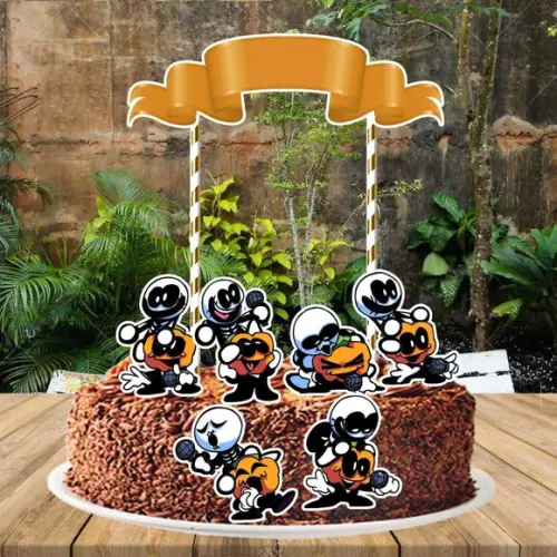 Topo de Bolo e Topper Friday Night Funkin - Arquivo Digital