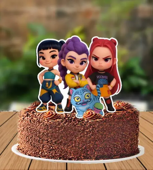 Topo de Bolo e Topper Guerreiras do Kpop - Arquivo Digital
