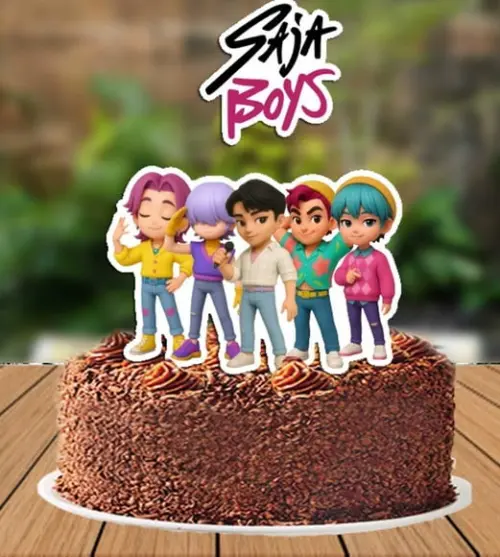 Topo de Bolo e Topper Saja Boys - Arquivo Digital