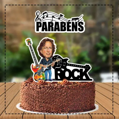 Topo de Bolo Eric Clapton - 5510 Arquivo Digital