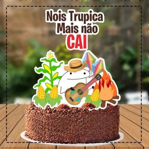 Topo de Bolo Flork Caipira - 4561 Arquivo Digital