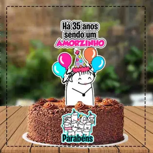 Topo de Bolo Flork Niver - Ref 3741 Arquivo Digital