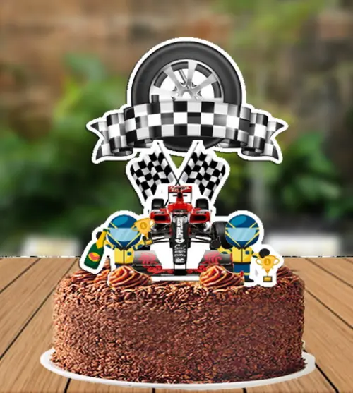Topo de Bolo Formula 1 - 0915 Arquivo Digital