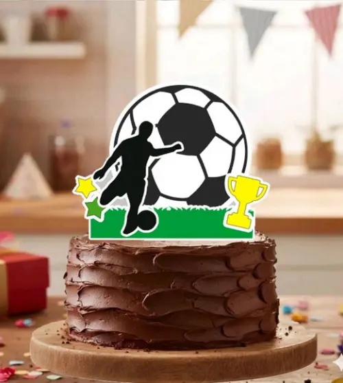 Topo de Bolo Futebol 1 Jogador - 7162 Arquivo Digital