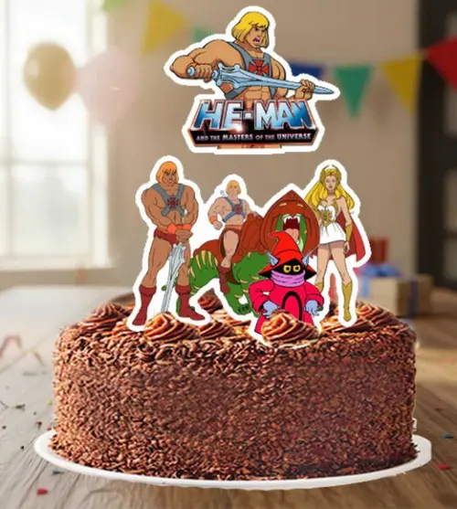 Topo de Bolo He Man - 6757 Arquivo Digital