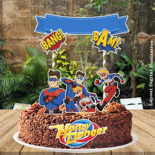 Topo de Bolo Henry Danger - 4201 Arquivo Digital