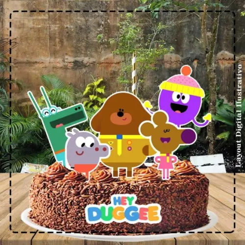 Topo de Bolo Hey Duggee - 4203 Arquivo Digital