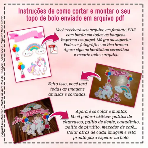 Topo de Bolo Hippie 02 - Ref 4208 Arquivo Digital