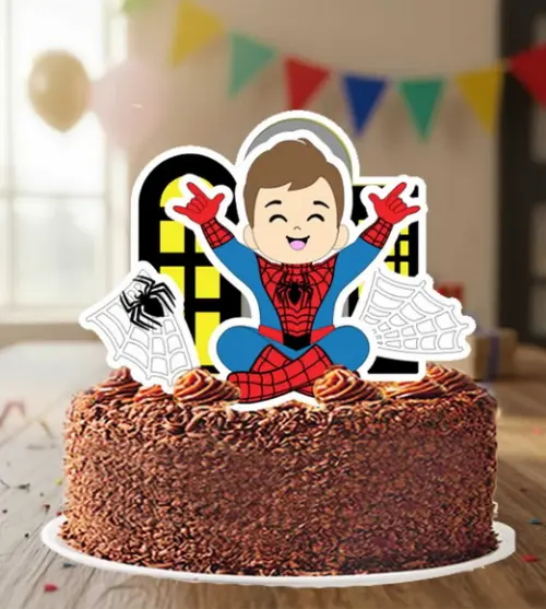 Topo de Bolo Homem Aranha Menino - 7005 Arquivo Digital