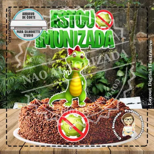 Topo de Bolo Imunizada - 0771 Arquivo Digital