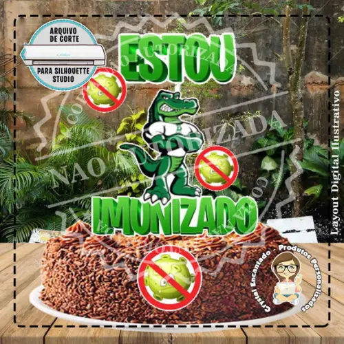 Topo de Bolo Imunizado - 0773 Arquivo Digital