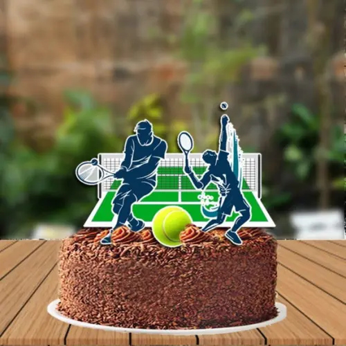 Topo de Bolo Jogo de Tenis - 6008 Arquivo Digital
