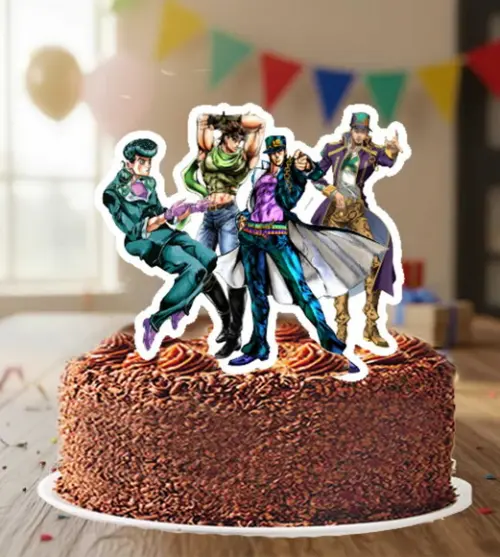 Topo de Bolo Jojo Bizarre - 6825 Arquivo Digital
