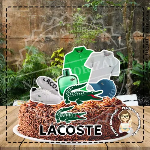 TOPO DE BOLO LACOSTE - REF 2941 ARQUIVO DIGITAL