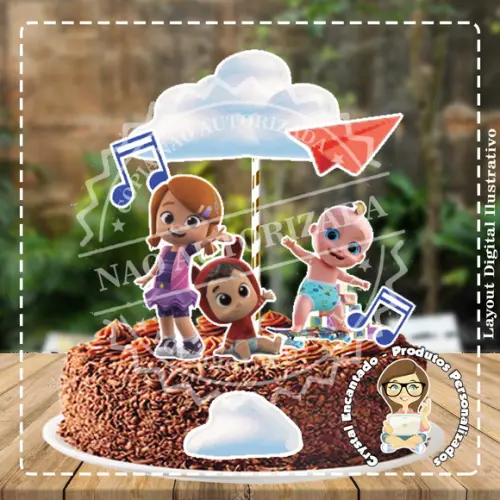 TOPO DE BOLO LOOLOO KIDS - REF 2737