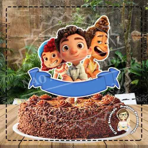 Topo de Bolo Luca Disney - Ref 4302 Arquivo Digital