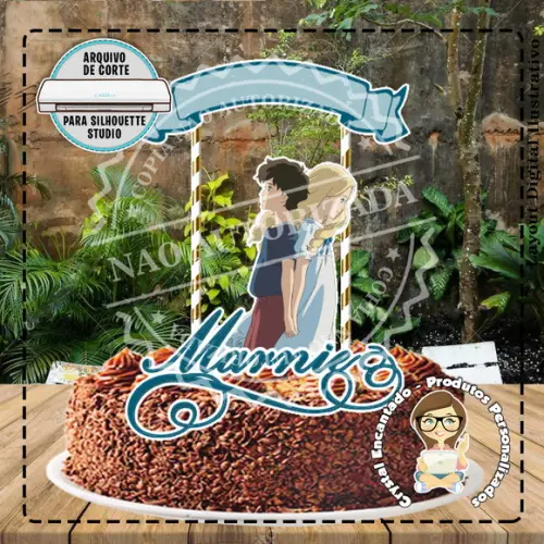 TOPO DE BOLO MARNIE 01 - ARQUIVO DIGITAL