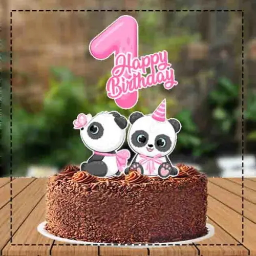 TOPO DE BOLO MESVERSARIO PANDA - REF 3688 ARQUIVO DIGITAL