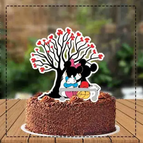 Topo de Bolo Mickey e Minnie - Ref 3711 Arquivo Digital