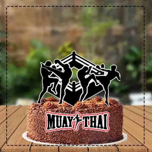 Topo de Bolo Muay Thai Ref 3088 - Arquivo Digital