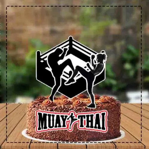 Topo de Bolo Muay Thai Ref 3765 - Arquivo Digital