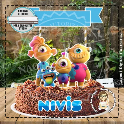 Topo de Bolo Nivis - 4605 Arquivo Digital