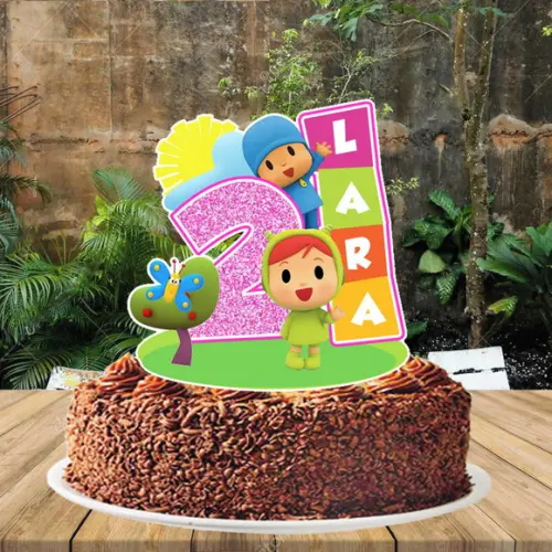 Topo de Bolo Pocoyo - 2932 Arquivo Digital