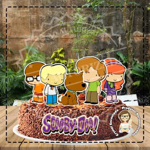 Topo de Bolo Scooby Doo - Ref 2931 Arquivo Digital