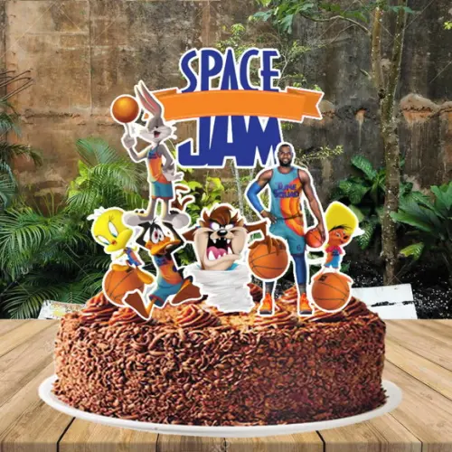 Topo de Bolo Space Jam - 2985 Arquivo Digital