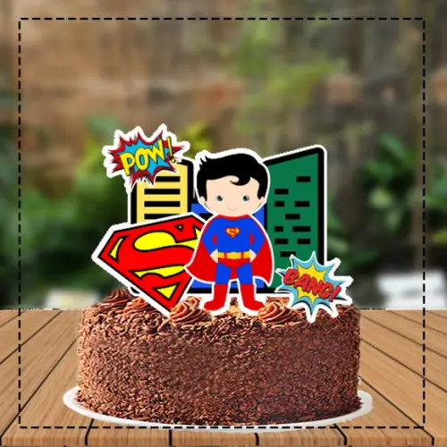 Topo de Bolo Super Homem - Ref 4779 Arquivo Digital