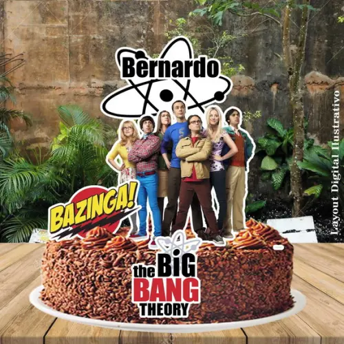 Topo de Bolo The Big Bang Theory - Ref 4914 Arquivo Digital