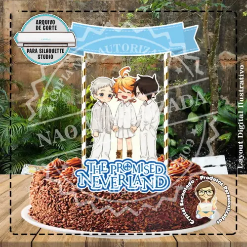 Topo de Bolo The Promised Neverland - 1946 Arquivo Digital