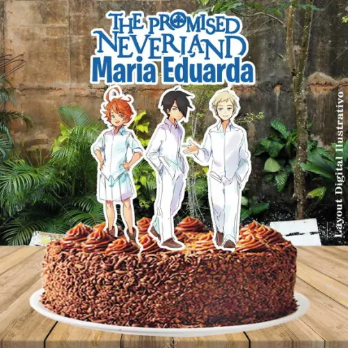 Topo de Bolo The Promised Neverland - 1945 Arquivo Digital