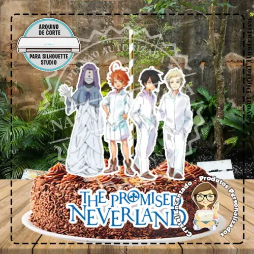 Topo de Bolo The Promised Neverland - 1948 Arquivo Digital