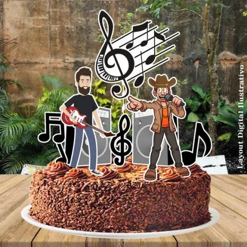 Topo de Bolo Turma da Monica - 2220 Arquivo Digital