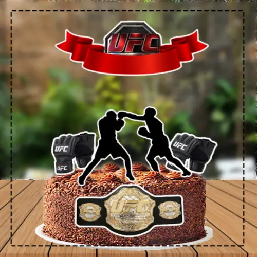 Topo de Bolo Ufc - Ref 1451 Arquivo Digital