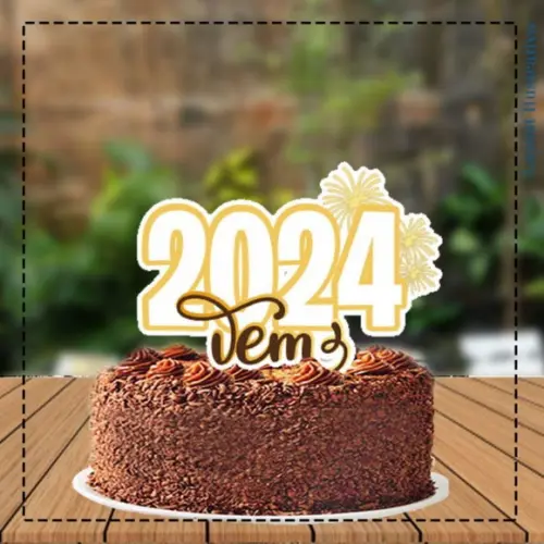 Topo de Bolo Vem 2024 - Ref 5364 Arquivo Digital