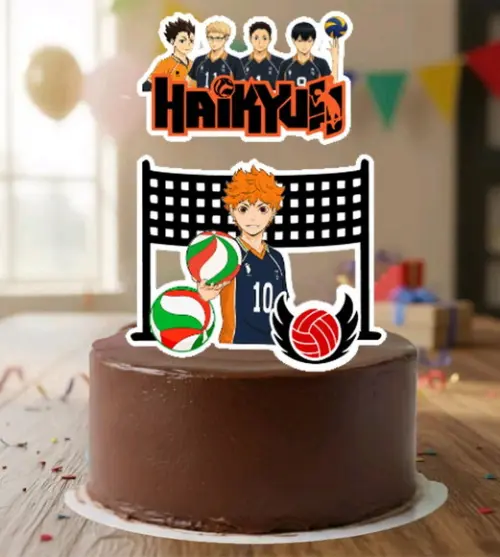 Topo de Bolo Voley Haikyuu - 7123 Arquivo Digital