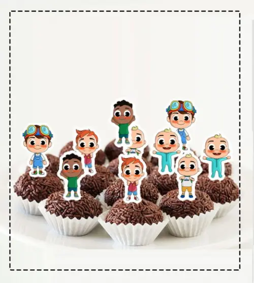 Topper Cocomelon Menino - Ref 4879 Arquivo Digital