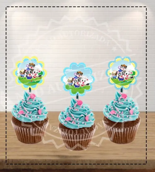 Topper Cupcake Babybus - 6409 Arquivo Digital