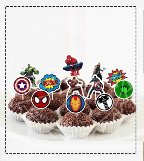 Topper de Docinho Avengers - 6585 Arquivo Digital