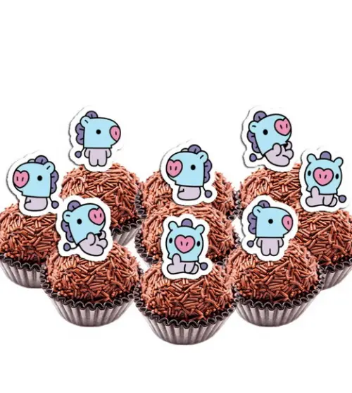Topper de Docinho Bts Mang Jhope - 6577 Arquivo Digital