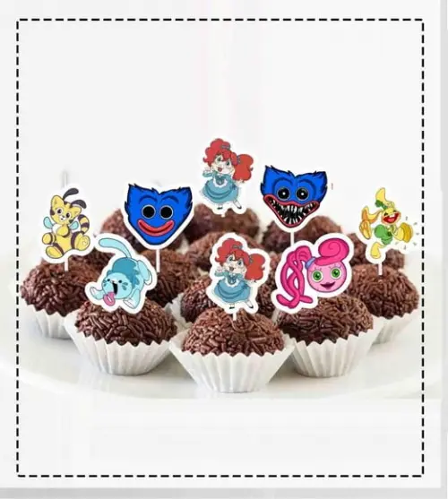 Topper de Docinho Poppy Playtime - 6555 Arquivo Digital
